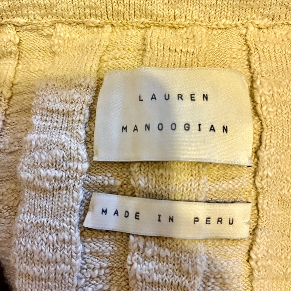 Lauren Manoogian knit beige skirt with tags